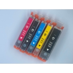 PACK 5 TINTEIROS ALIMENTARES CANON PGI580XLBK + CLI581XLBK/C/M/Y